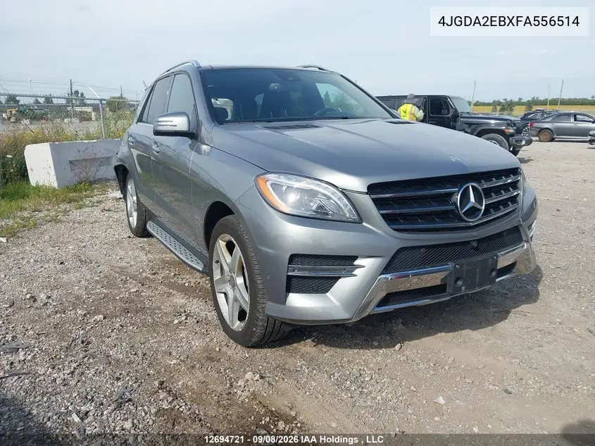MERCEDES M-KLASSE 2015, VIN 4JGDA2EBXFA556514