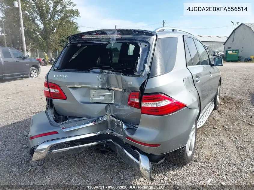 2015 MERCEDES M-KLASSE VIN 4JGDA2EBXFA556514 — фото 4