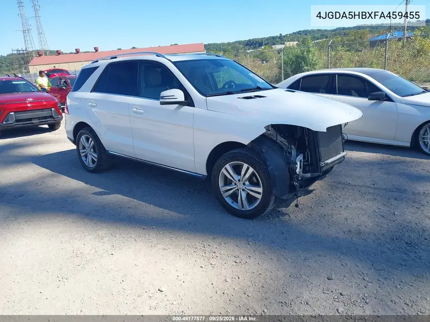 MERCEDES M-KLASSE 2015, VIN 4JGDA5HBXFA459455