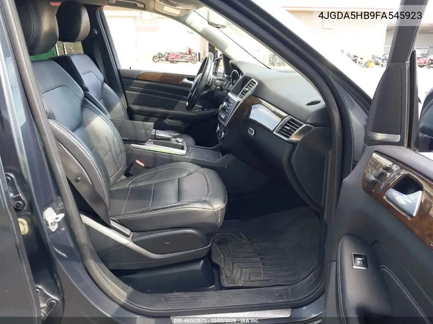 2015 MERCEDES M-KLASSE VIN 4JGDA5HB9FA545923 — фото 5