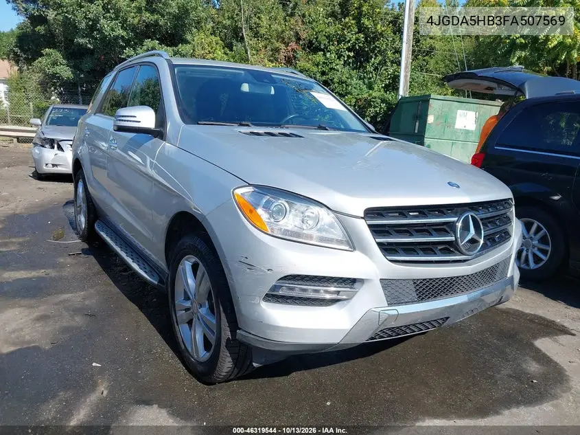 MERCEDES M-KLASSE 2015, VIN 4JGDA5HB3FA507569