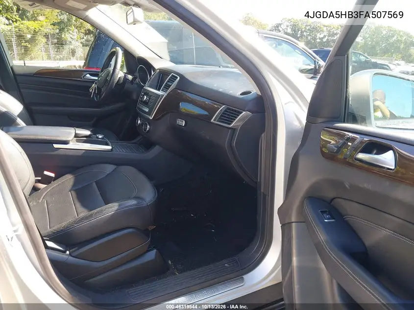2015 MERCEDES M-KLASSE VIN 4JGDA5HB3FA507569 — фото 5