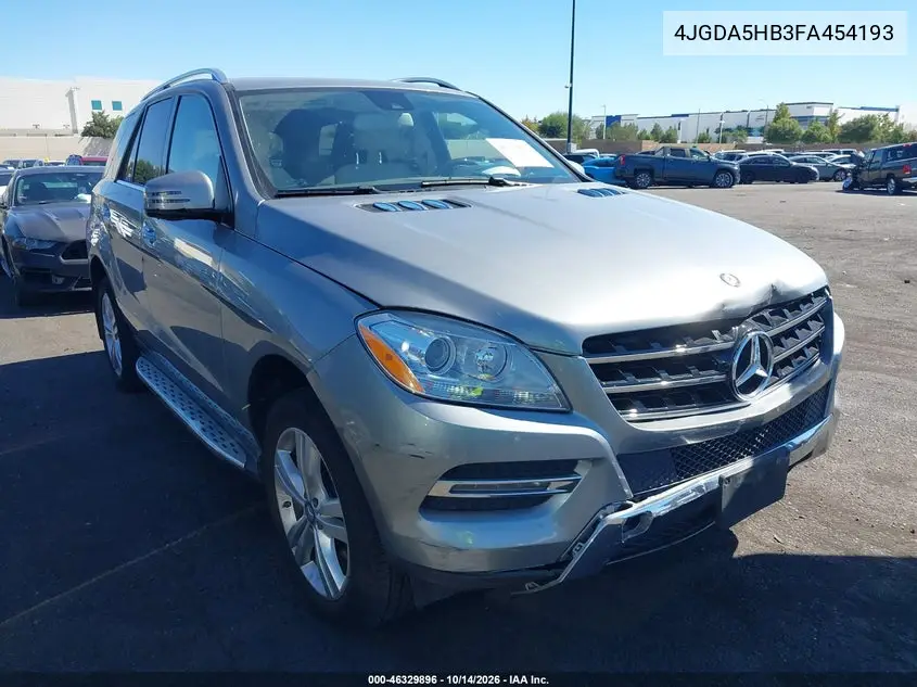 MERCEDES M-KLASSE 2015, VIN 4JGDA5HB3FA454193