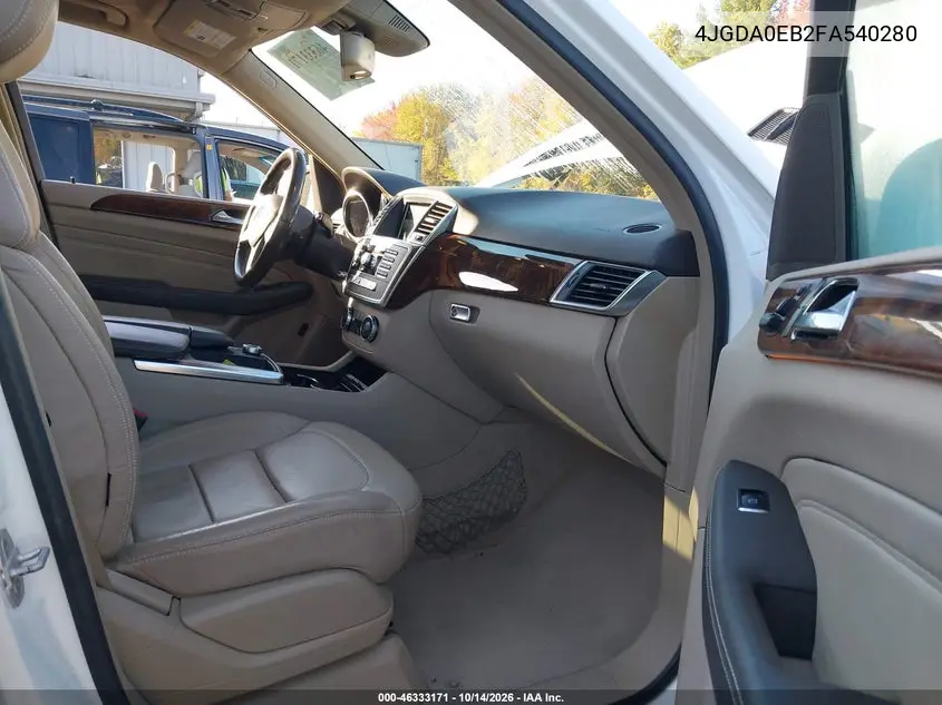2015 MERCEDES M-KLASSE VIN 4JGDA0EB2FA540280 — фото 5