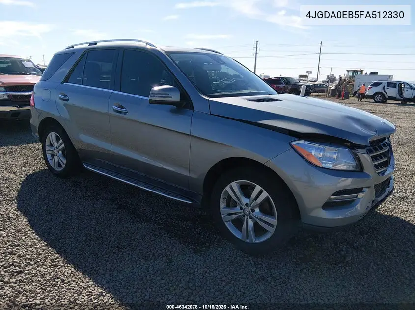 MERCEDES M-KLASSE 2015, VIN 4JGDA0EB5FA512330