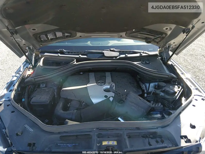 2015 MERCEDES M-KLASSE VIN 4JGDA0EB5FA512330 — фото 10