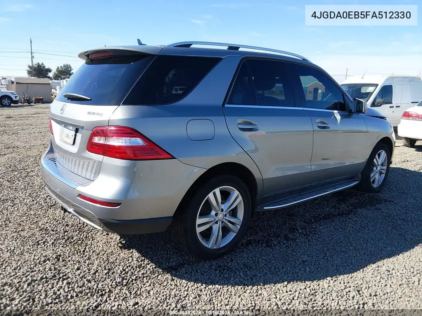 2015 MERCEDES M-KLASSE VIN 4JGDA0EB5FA512330 — фото 4