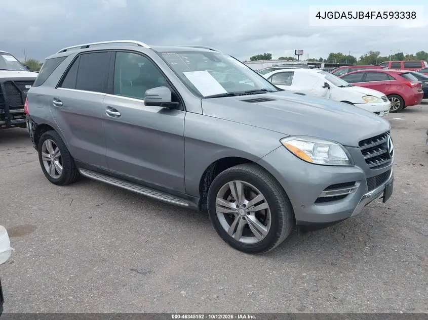 MERCEDES M-KLASSE 2015, VIN 4JGDA5JB4FA593338