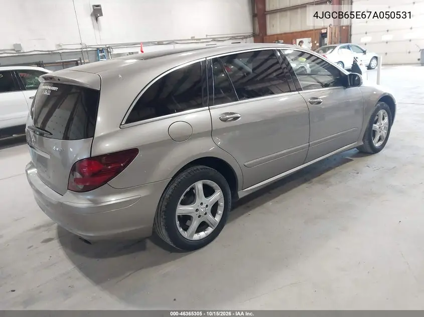 2007 MERCEDES R-KLASSE VIN 4JGCB65E67A050531 — фото 4