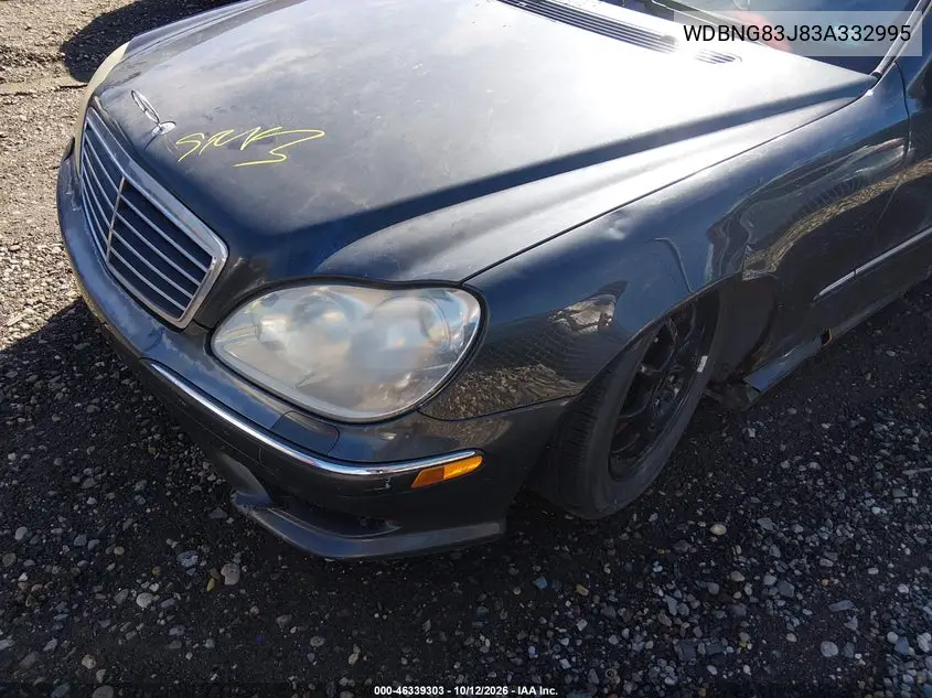 2003 MERCEDES S-KLASSE VIN WDBNG83J83A332995 — фото 6
