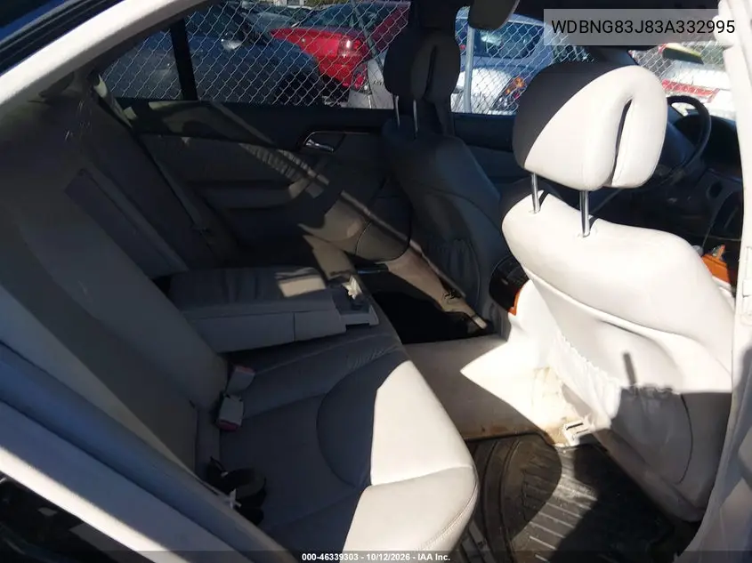 2003 MERCEDES S-KLASSE VIN WDBNG83J83A332995 — фото 8