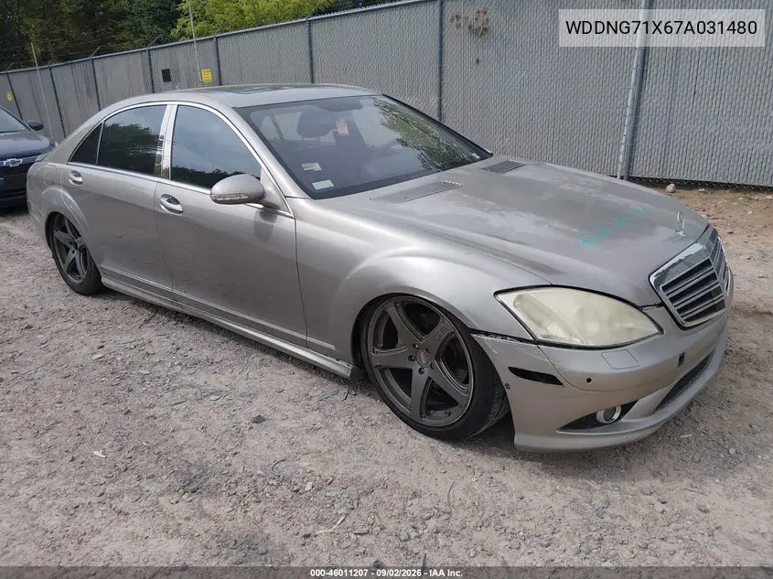 MERCEDES S-KLASSE 2007, VIN WDDNG71X67A031480
