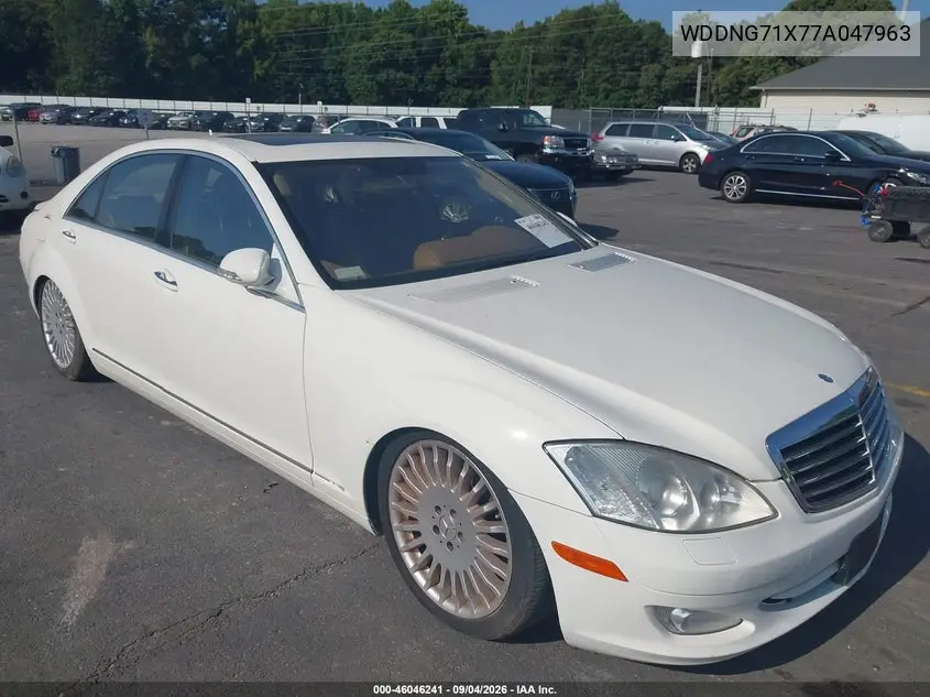 MERCEDES S-KLASSE 2007, VIN WDDNG71X77A047963