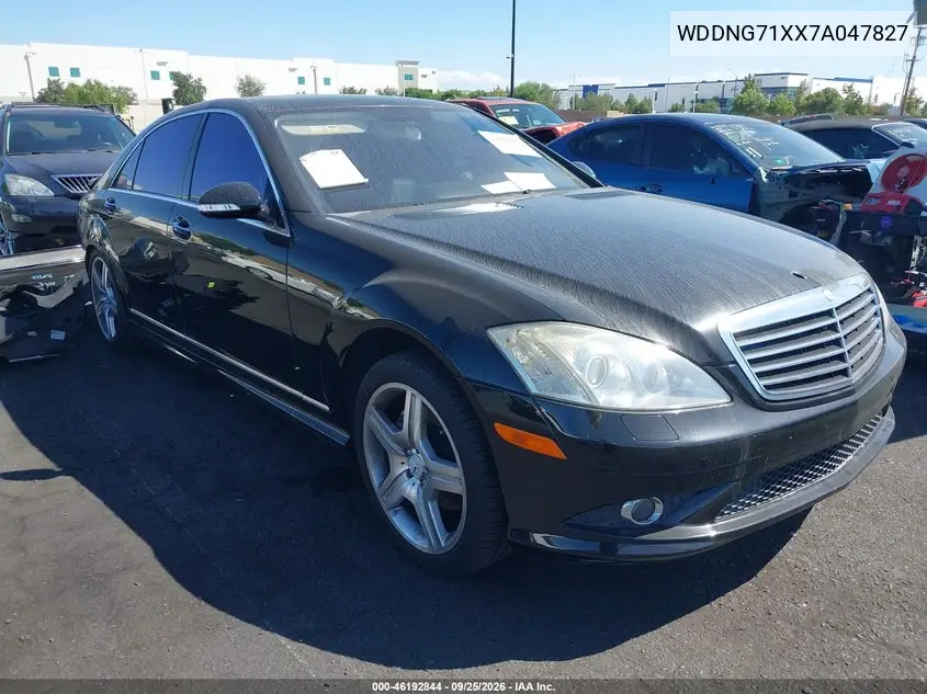 MERCEDES S-KLASSE 2007, VIN WDDNG71XX7A047827