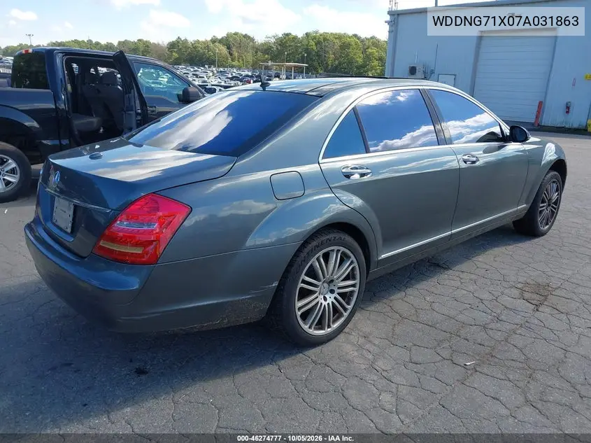 2007 MERCEDES S-KLASSE VIN WDDNG71X07A031863 — фото 4