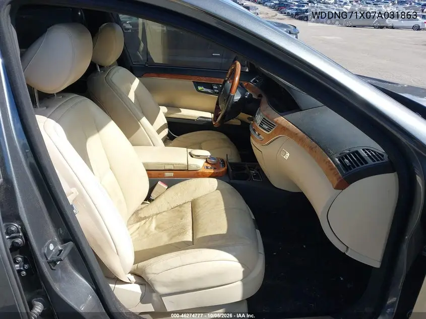 2007 MERCEDES S-KLASSE VIN WDDNG71X07A031863 — фото 5