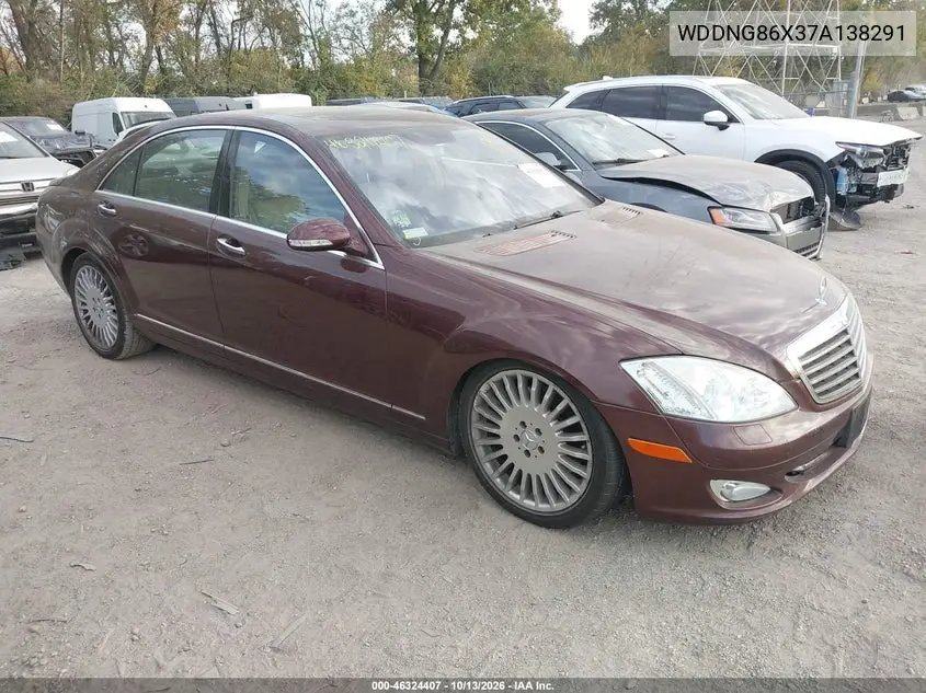 MERCEDES S-KLASSE 2007, VIN WDDNG86X37A138291