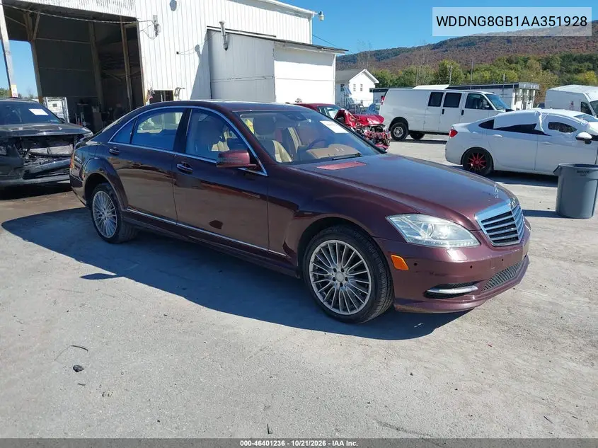 MERCEDES S-KLASSE 2010, VIN WDDNG8GB1AA351928