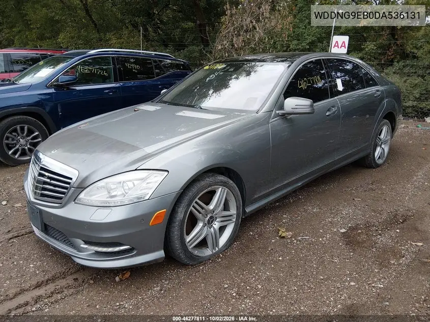 2013 MERCEDES S-KLASSE VIN WDDNG9EB0DA536131 — фото 2