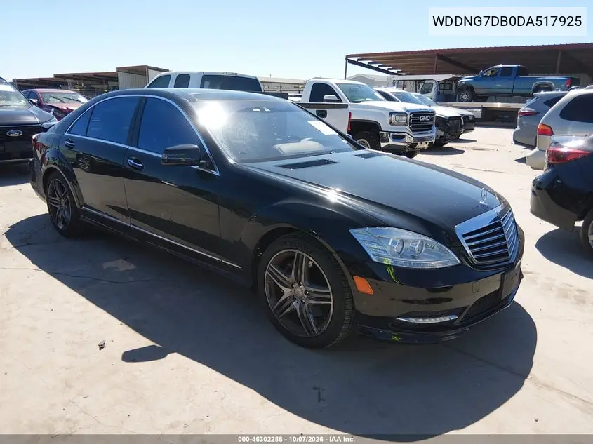 MERCEDES S-KLASSE 2013, VIN WDDNG7DB0DA517925
