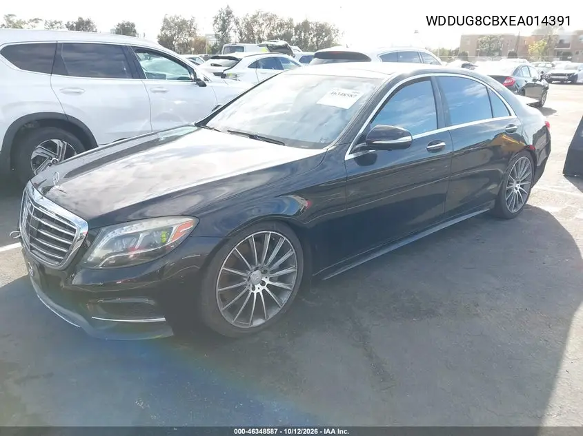2014 MERCEDES S-KLASSE VIN WDDUG8CBXEA014391 — фото 2