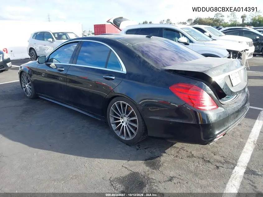 2014 MERCEDES S-KLASSE VIN WDDUG8CBXEA014391 — фото 3