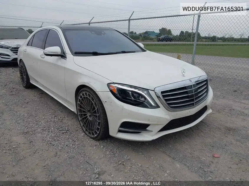 MERCEDES S-KLASSE 2015, VIN WDDUG8FB7FA165301