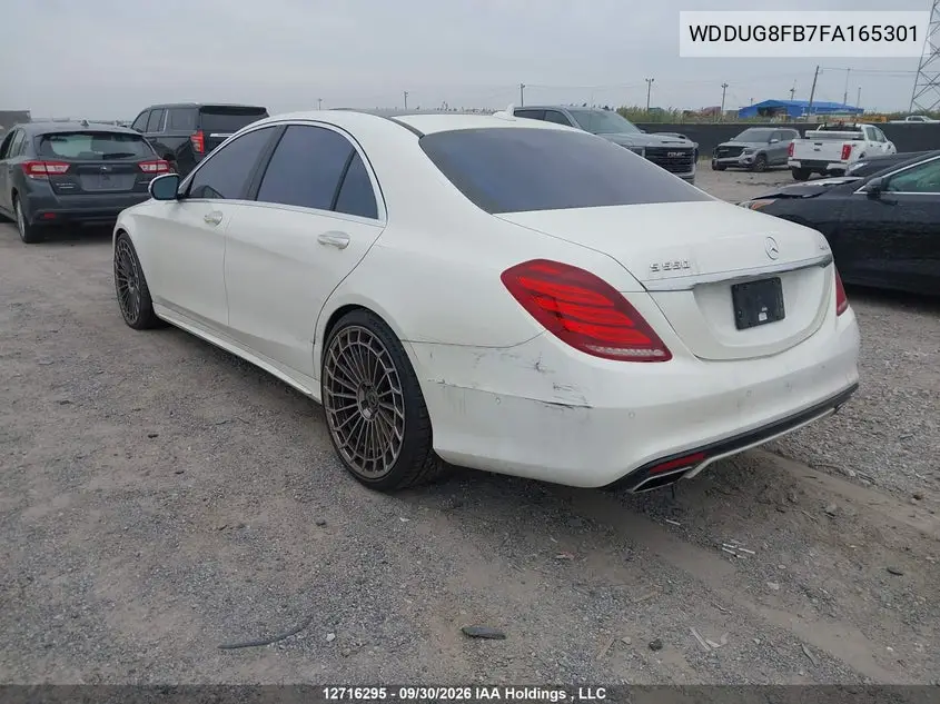 2015 MERCEDES S-KLASSE VIN WDDUG8FB7FA165301 — фото 3