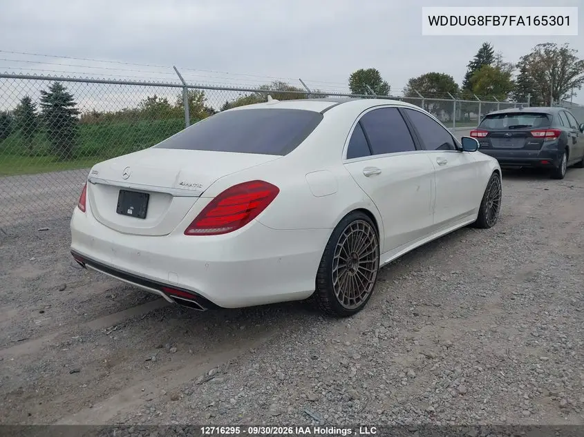 2015 MERCEDES S-KLASSE VIN WDDUG8FB7FA165301 — фото 4