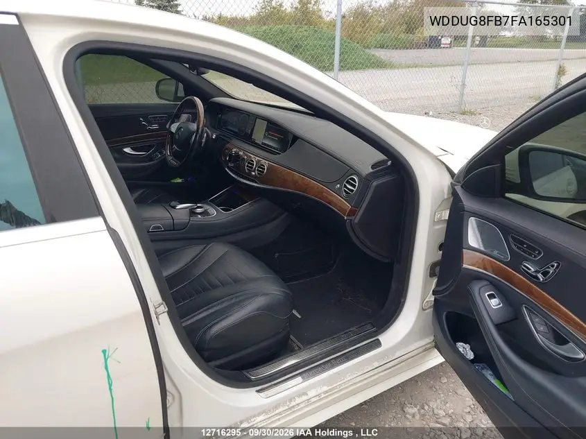 2015 MERCEDES S-KLASSE VIN WDDUG8FB7FA165301 — фото 5