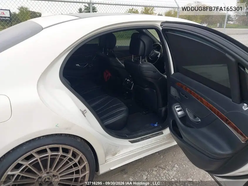 2015 MERCEDES S-KLASSE VIN WDDUG8FB7FA165301 — фото 8