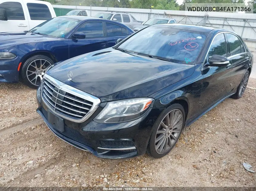 2015 MERCEDES S-KLASSE VIN WDDUG8CB4FA171366 — фото 2