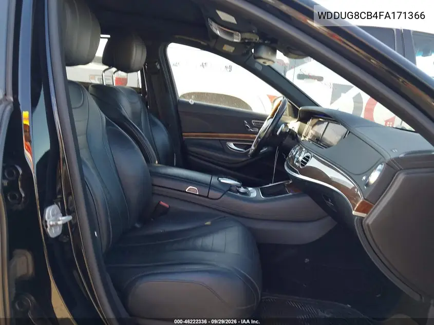 2015 MERCEDES S-KLASSE VIN WDDUG8CB4FA171366 — фото 5
