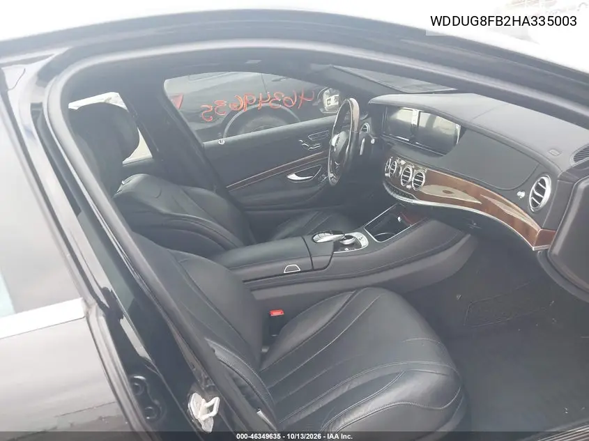 2017 MERCEDES S-KLASSE VIN WDDUG8FB2HA335003 — фото 5