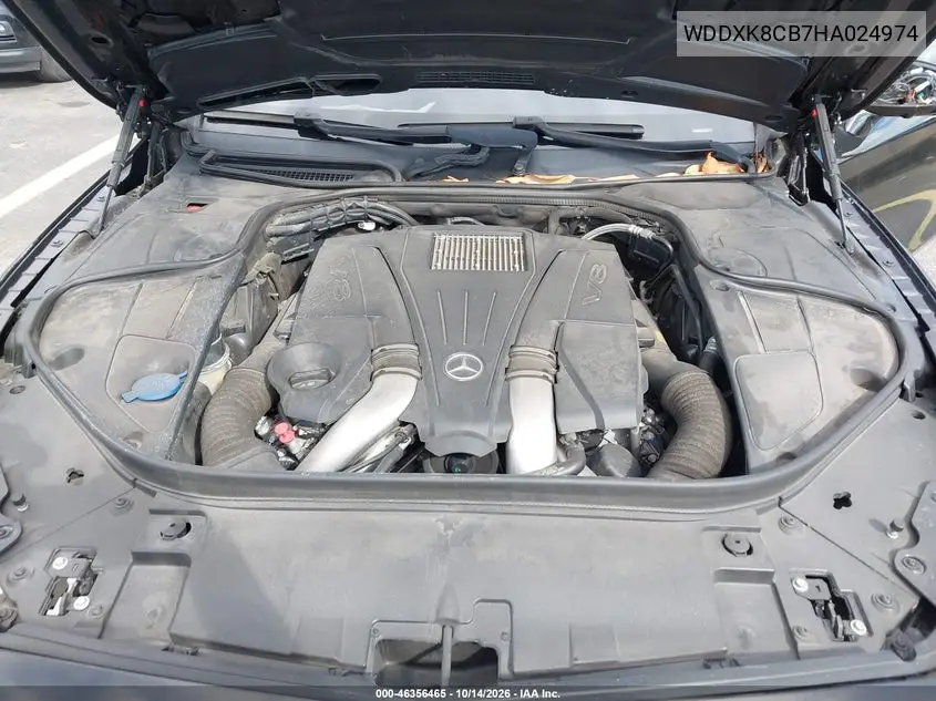 2017 MERCEDES S-KLASSE VIN WDDXK8CB7HA024974 — фото 10