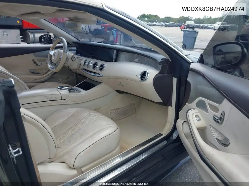 2017 MERCEDES S-KLASSE VIN WDDXK8CB7HA024974 — фото 5