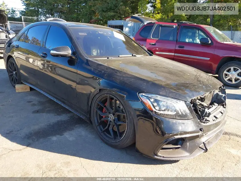 MERCEDES S-KLASSE 2018, VIN WDDUG8JB7JA402501