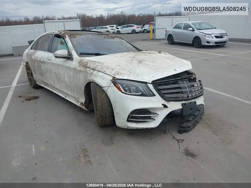 MERCEDES S-KLASSE 2020, VIN WDDUG8GB5LA508245