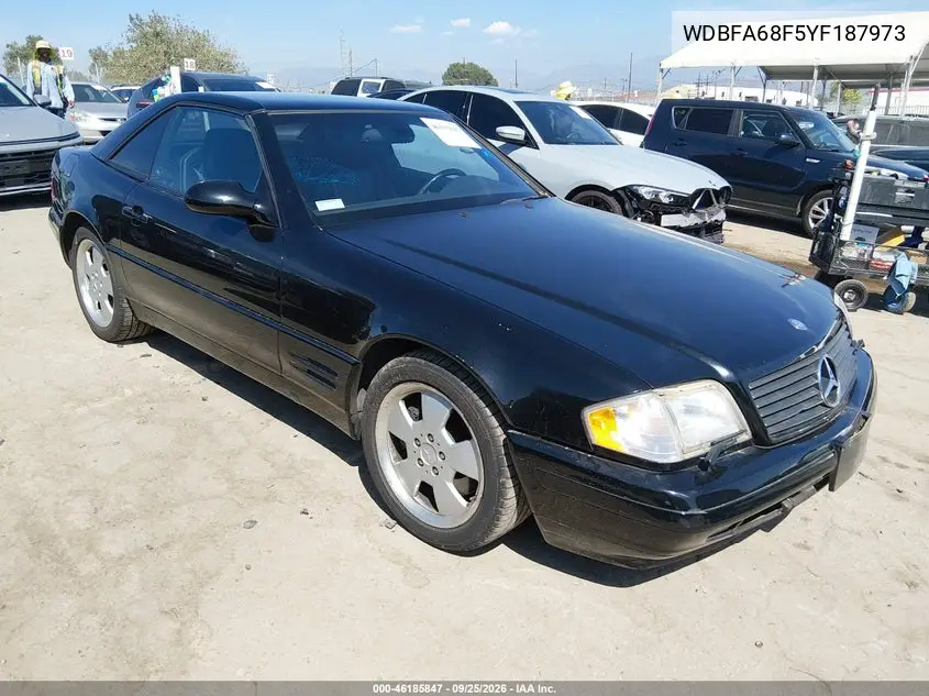 MERCEDES SL-KLASSE 2000, VIN WDBFA68F5YF187973