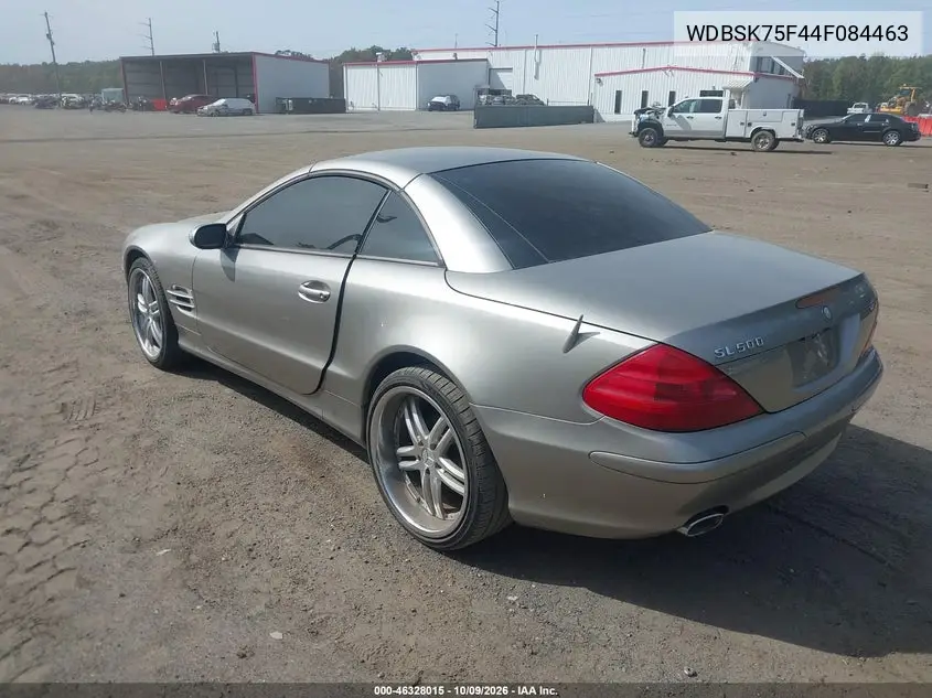 2004 MERCEDES SL-KLASSE VIN WDBSK75F44F084463 — фото 3