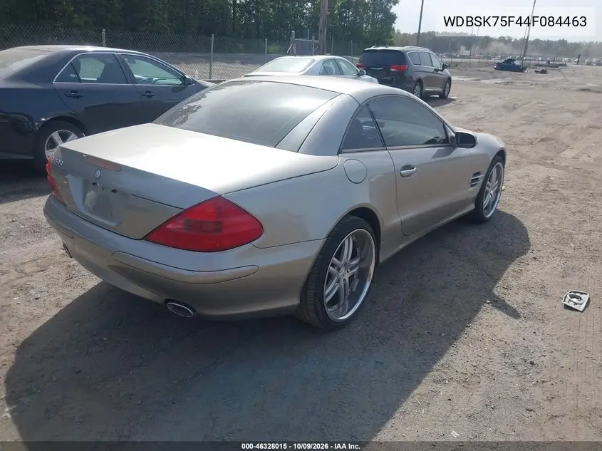 2004 MERCEDES SL-KLASSE VIN WDBSK75F44F084463 — фото 4