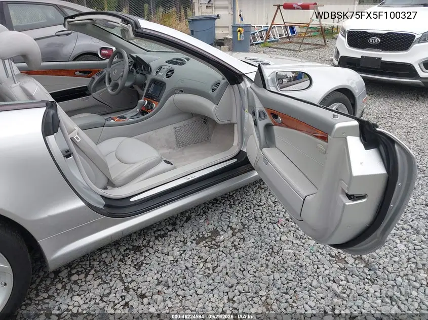 2005 MERCEDES SL-KLASSE VIN WDBSK75FX5F100327 — фото 5
