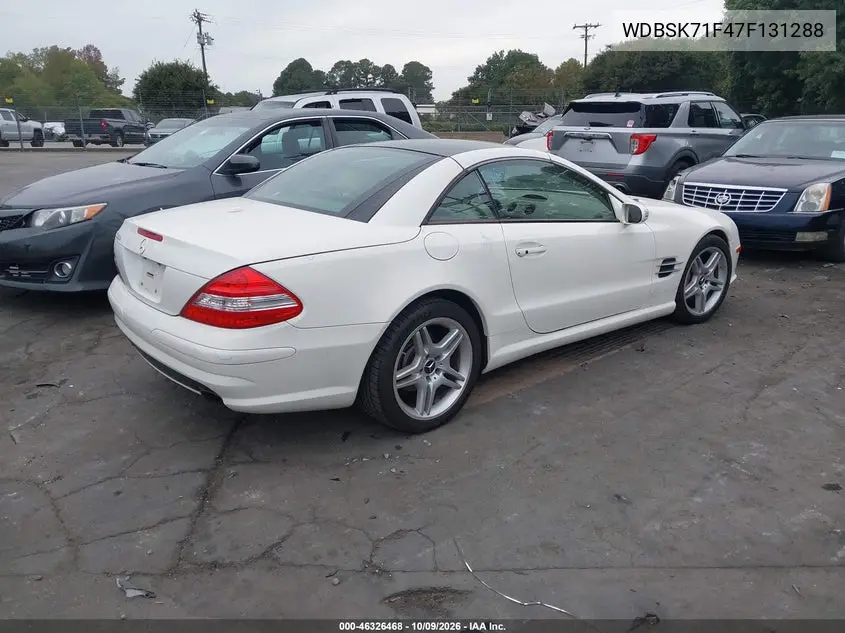 2007 MERCEDES SL-KLASSE VIN WDBSK71F47F131288 — фото 4