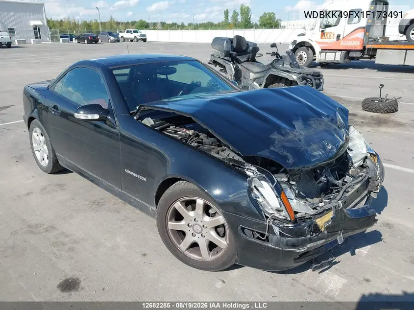 MERCEDES SLK-KLASSE 2001, VIN WDBKK49FX1F173491