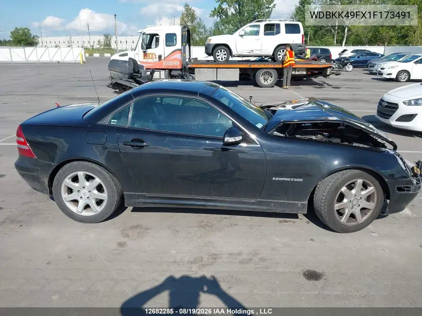2001 MERCEDES SLK-KLASSE VIN WDBKK49FX1F173491 — фото 12