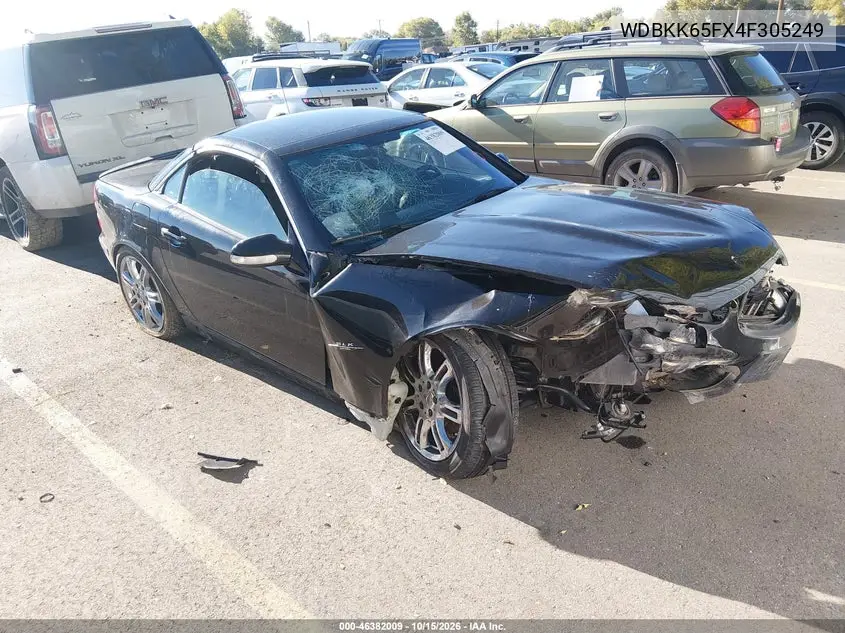 MERCEDES SLK-KLASSE 2004, VIN WDBKK65FX4F305249