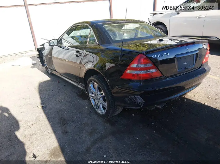 2004 MERCEDES SLK-KLASSE VIN WDBKK65FX4F305249 — фото 3