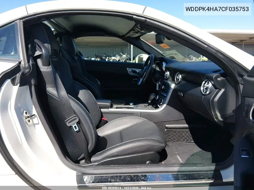 2012 MERCEDES SLK-KLASSE VIN WDDPK4HA7CF035753 — фото 5