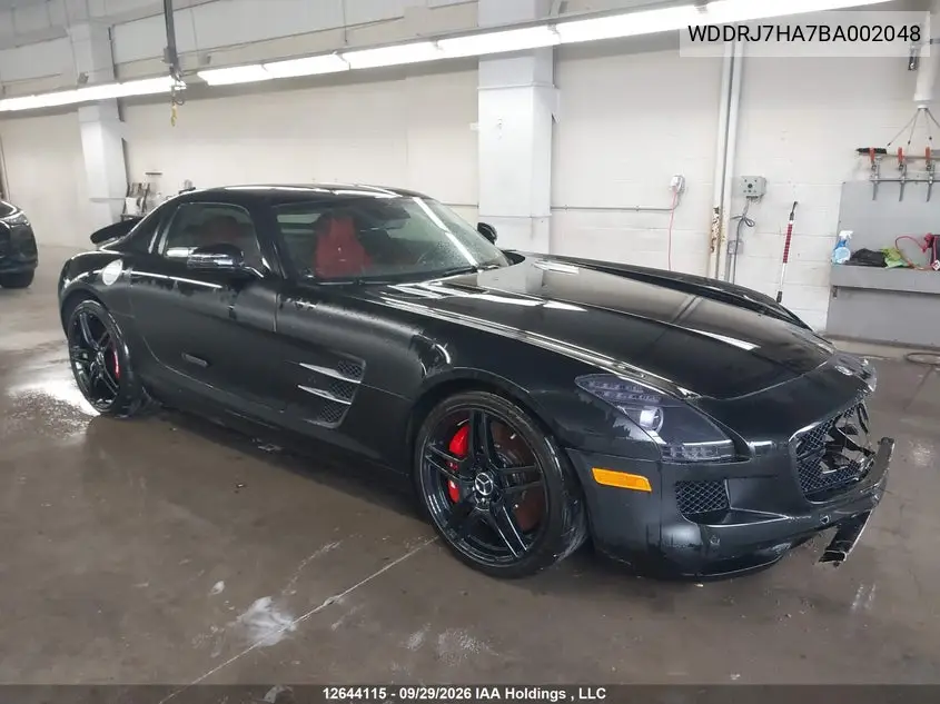 MERCEDES SLS AMG 2011, VIN WDDRJ7HA7BA002048