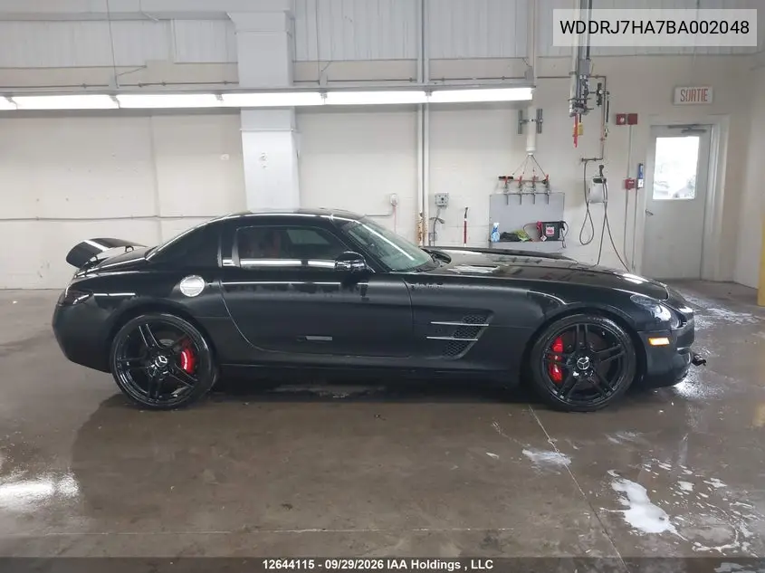 2011 MERCEDES SLS AMG VIN WDDRJ7HA7BA002048 — фото 14